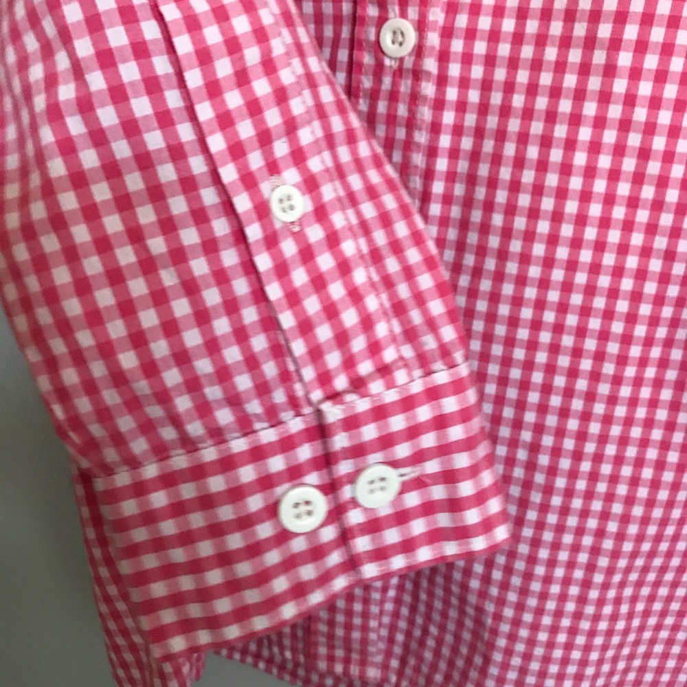 Simply Southern Pink Gingham Dock Fishing Shirt - Picture 6 of 10